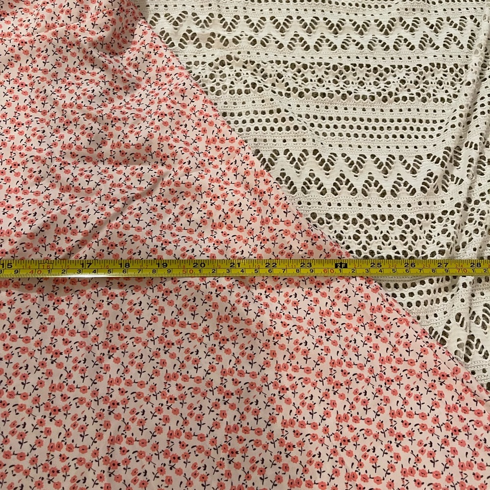 Pink floral mini dress dress size L - Picture 9 of 9